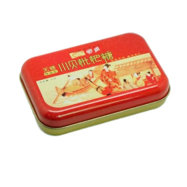 Round Edge Tin Box Rechteckig